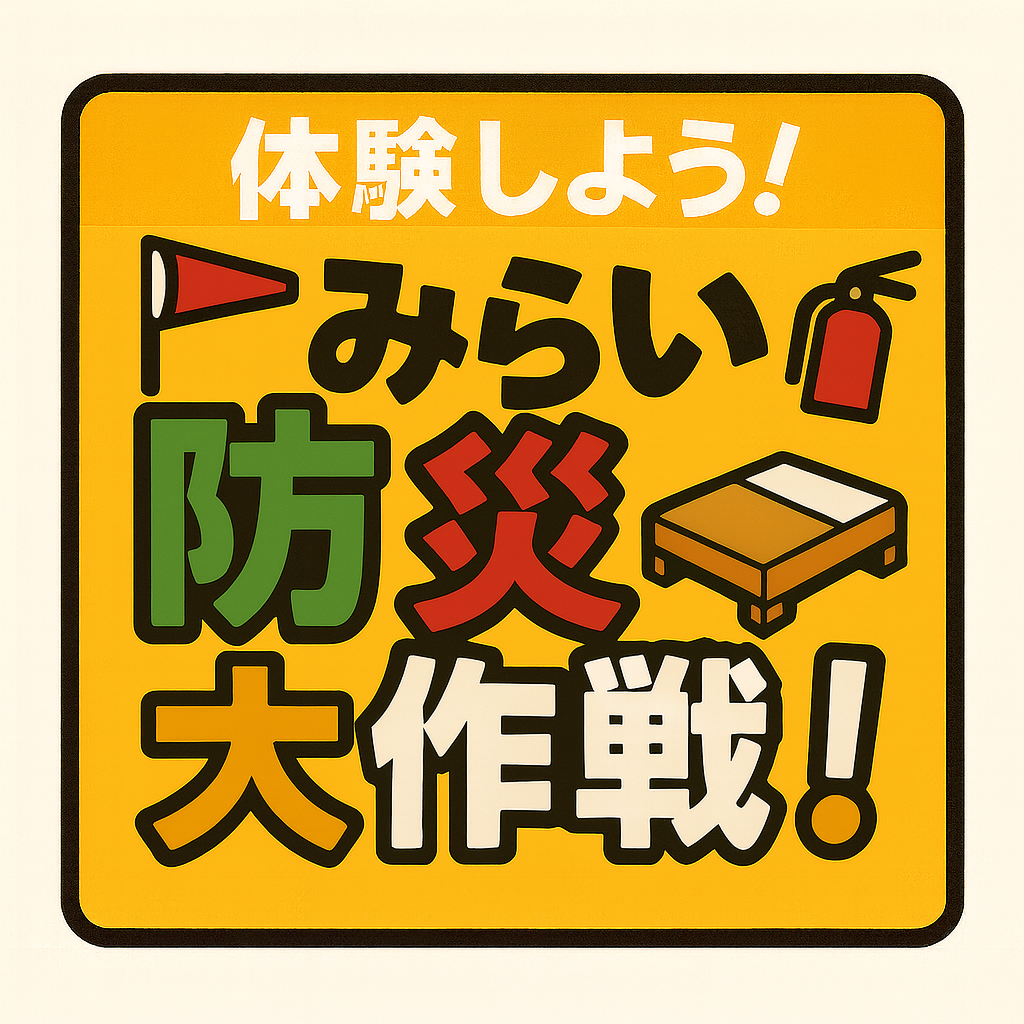 体験しよう！みらいの防災大作戦！